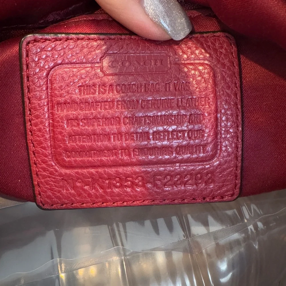 Coach‎ Park Pebble Leather 23293 Hobo Shoulder Bag